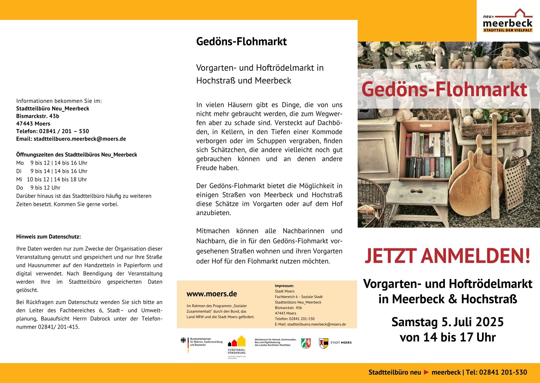 2025-07-05 Anmeldung Gedöns-Flohmarkt Leporello Seite 1